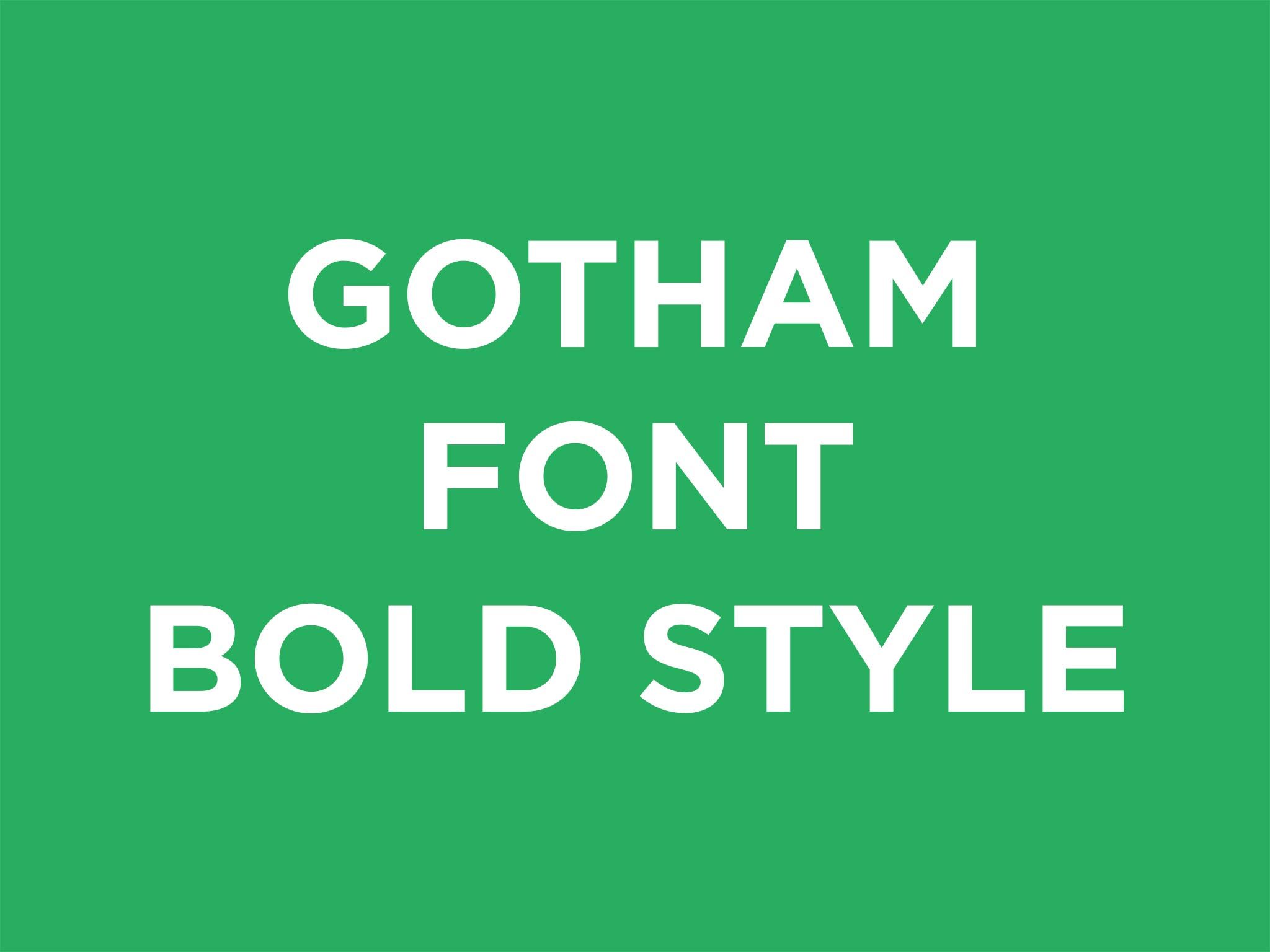 gotham font family free download mac